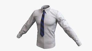 cloth male formal tie 3D model