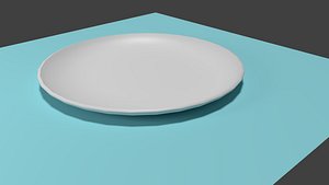 photorealistic ceramic plate realistic 3D model
