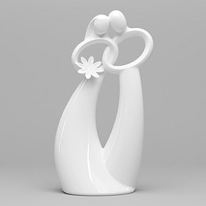 couple figurine 3d max