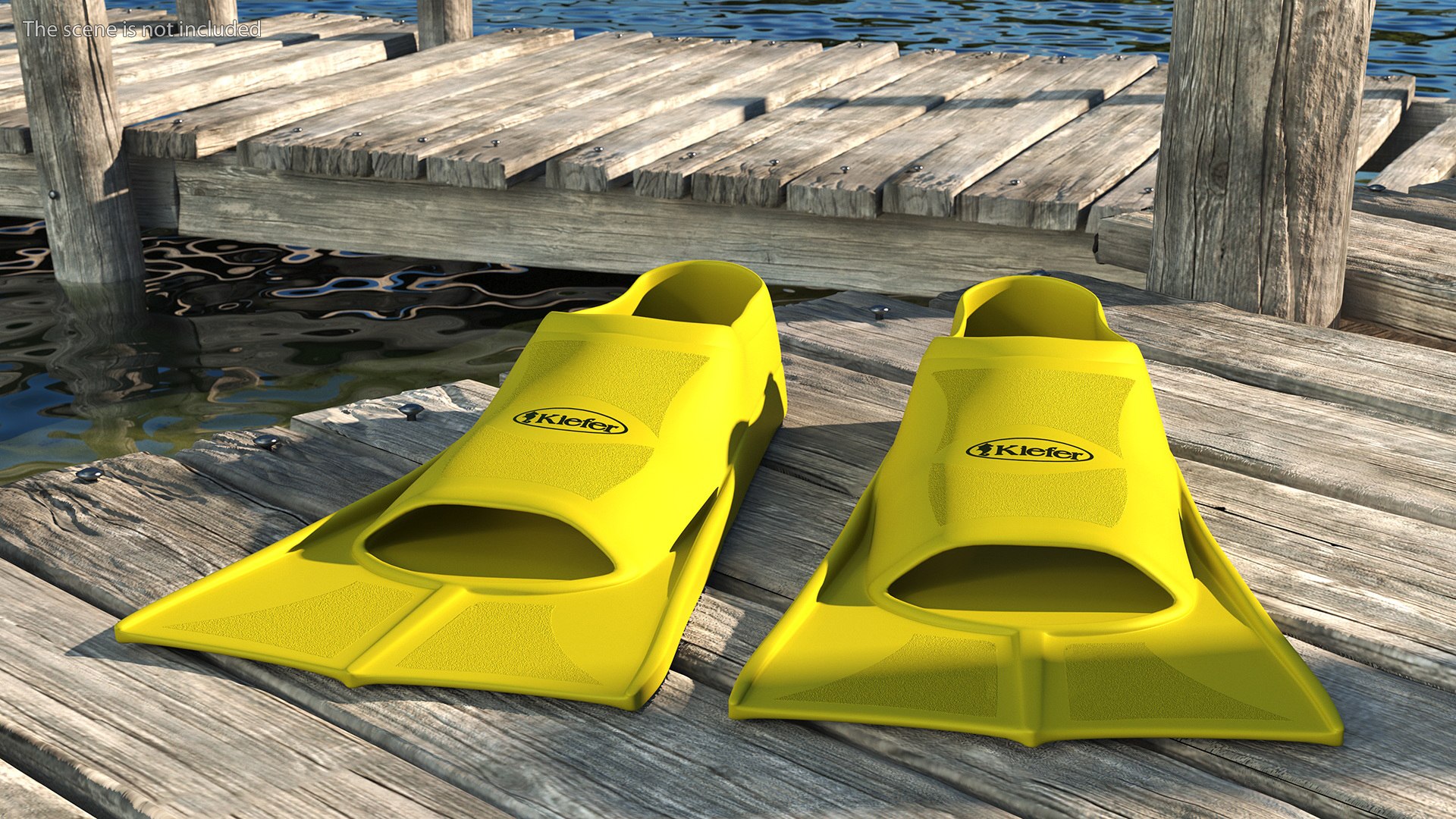 Short Blade Swim Fins - Size US 3-4 main image 1