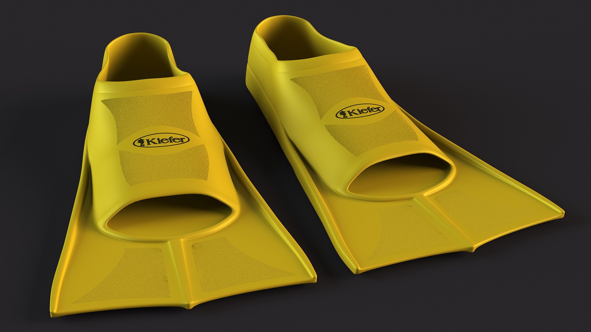 Short Blade Swim Fins - Size US 3-4