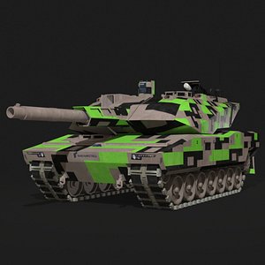 kf51 panther tank 3D model