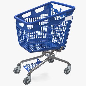 pp plastic shopping cart 3D model