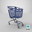 pp plastic shopping cart 3D model