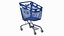 pp plastic shopping cart 3D model