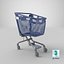 pp plastic shopping cart 3D model