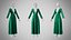 3D Dress 35 Emerald Velvet Green model