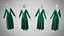 3D Dress 35 Emerald Velvet Green model