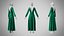 3D Dress 35 Emerald Velvet Green model