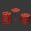 Tables of stumps and slab