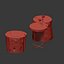 Tables of stumps and slab