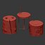 Tables of stumps and slab