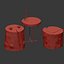 Tables of stumps and slab
