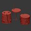Tables of stumps and slab