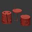 Tables of stumps and slab