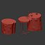 Tables of stumps and slab