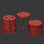 Tables of stumps and slab