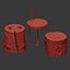 Tables of stumps and slab