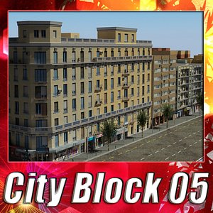 3ds european city block 05