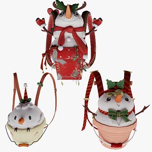 Bag 3x Snowwoman Backpack