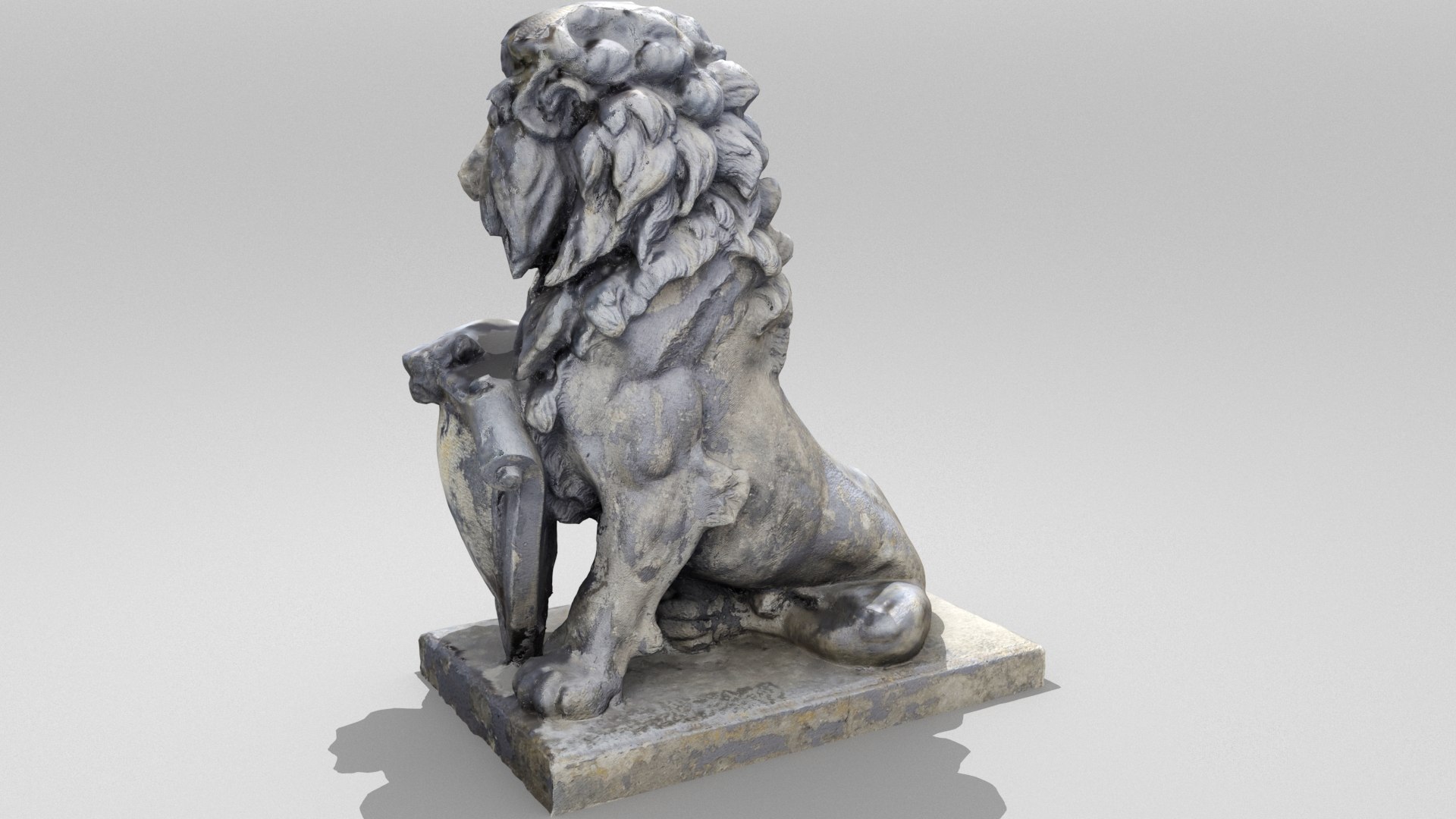 3D Lion Statue Model TurboSquid 1854030   2 