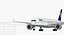 空中客车A350-1000汉莎航空索具3D模型