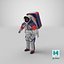 Mujer Astronauta NASA xEMU Spacesuit