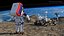 Mujer Astronauta NASA xEMU Spacesuit