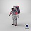 Mujer Astronauta NASA xEMU Spacesuit