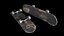 Old Skateboard Low-poly modelo 3D