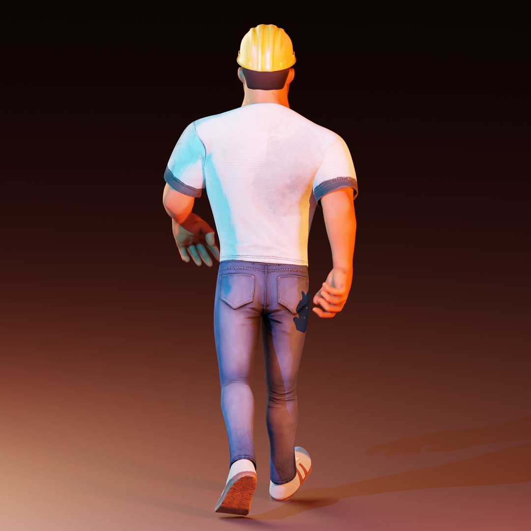 3D Rigged Walkcycle Model - TurboSquid 1580835