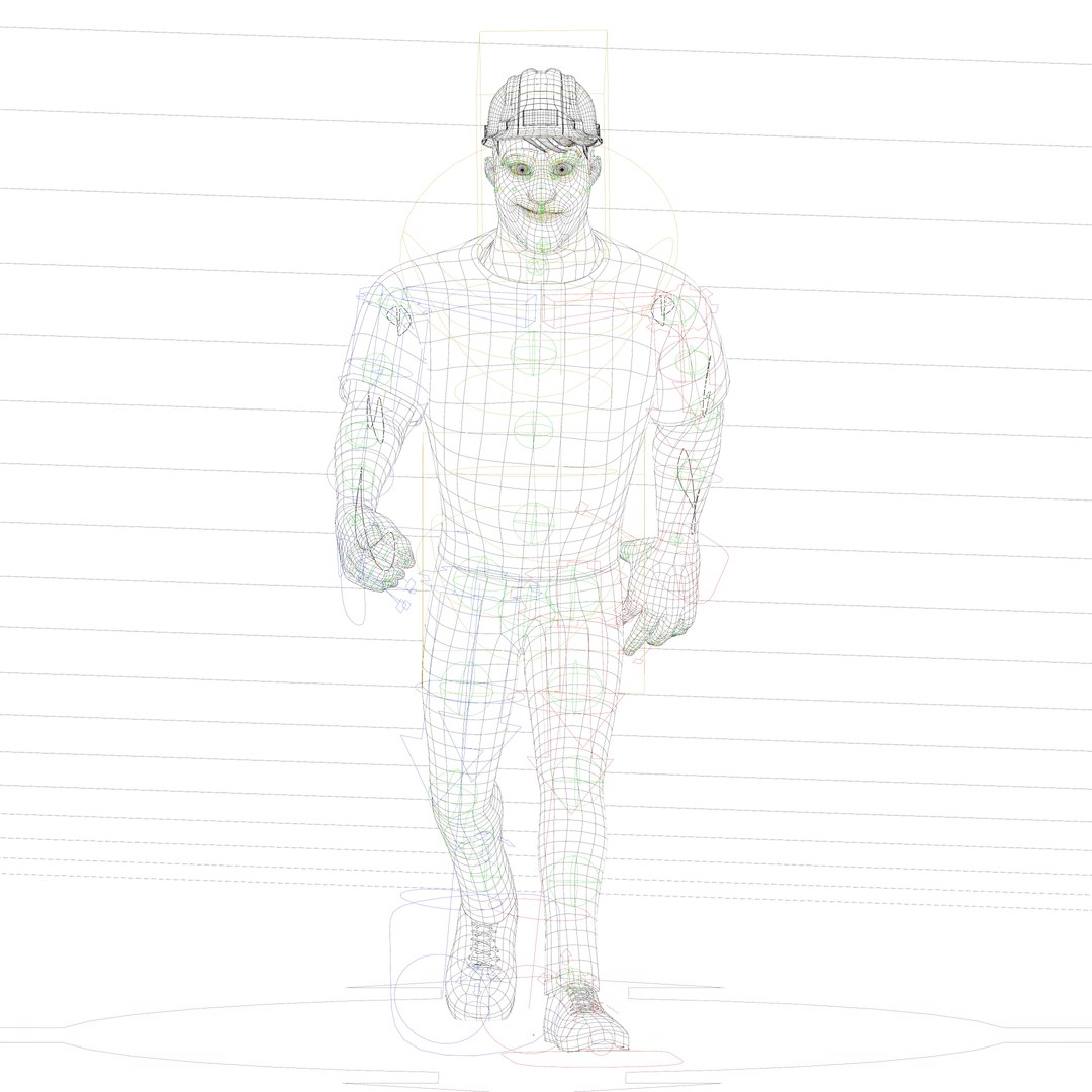 3D Rigged Walkcycle Model - TurboSquid 1580835