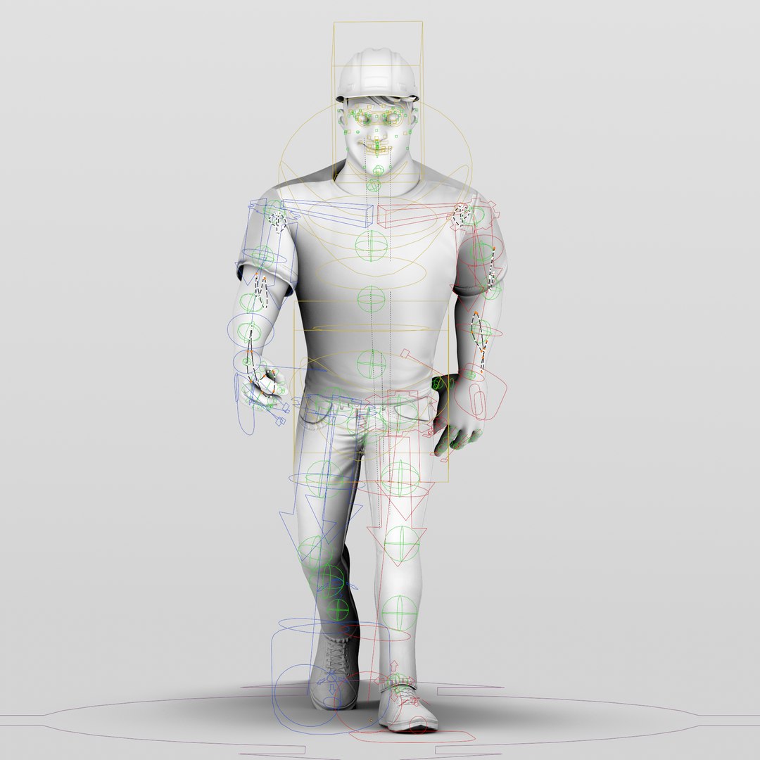 3D Rigged Walkcycle Model - TurboSquid 1580835