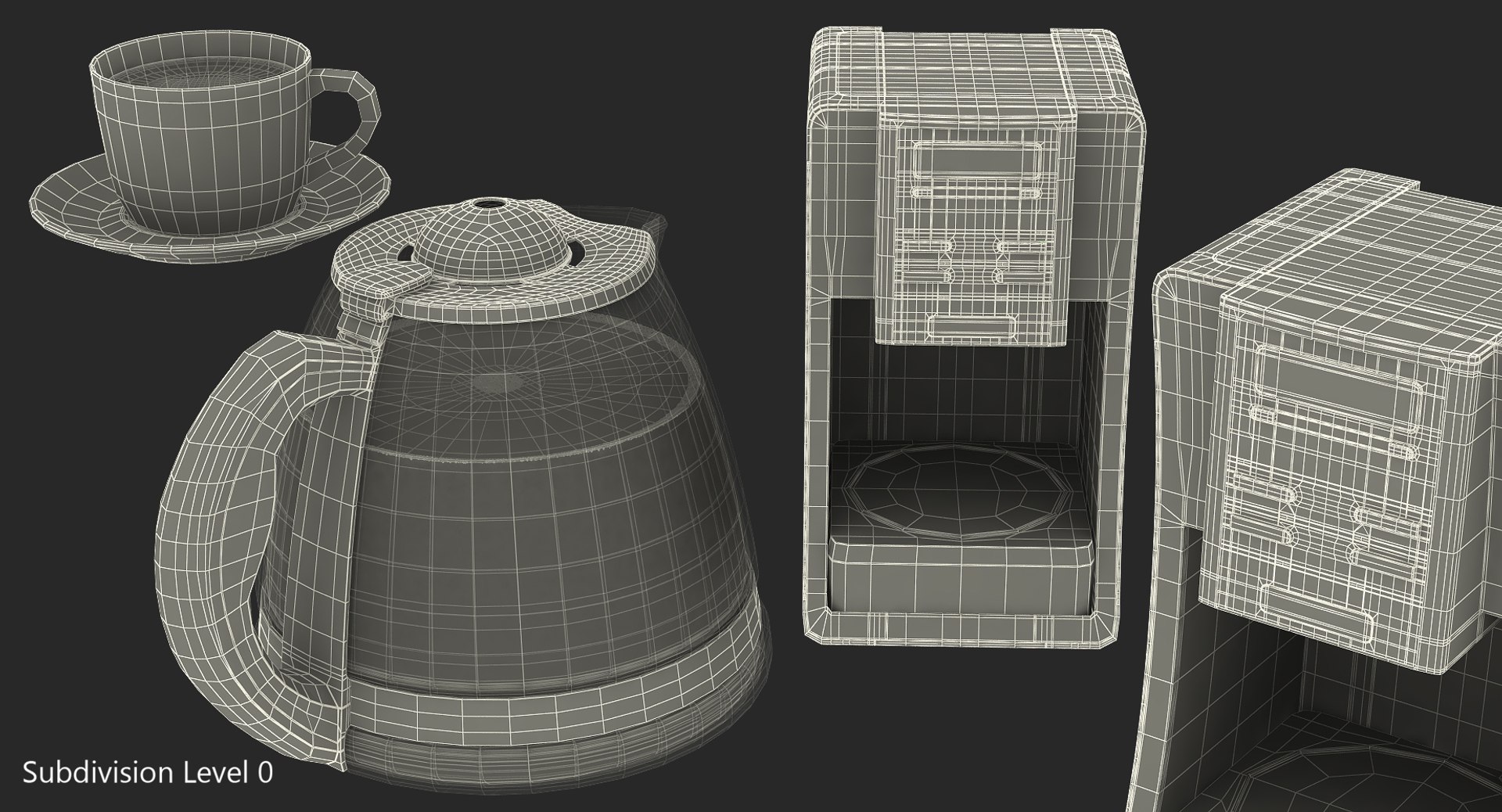 Coffee maker cup 3D model - TurboSquid 1221396