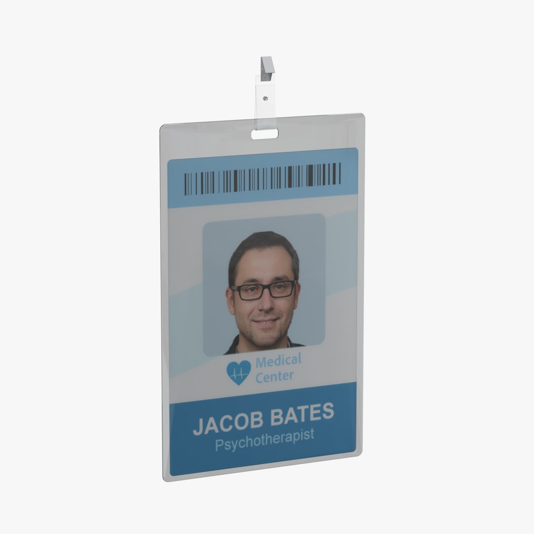 Hospital ID Card model TurboSquid 1971526