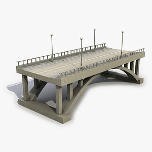 Concrete Bridge 28 3D Model 3D