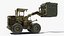 Military Forklift Loads Cargo model