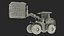 Military Forklift Loads Cargo model