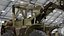 Military Forklift Loads Cargo model