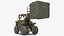 Military Forklift Loads Cargo model