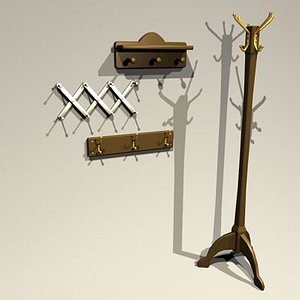 3d model hatrack 01 hat rack
