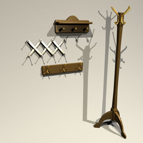 3d model hatrack 01 hat rack
