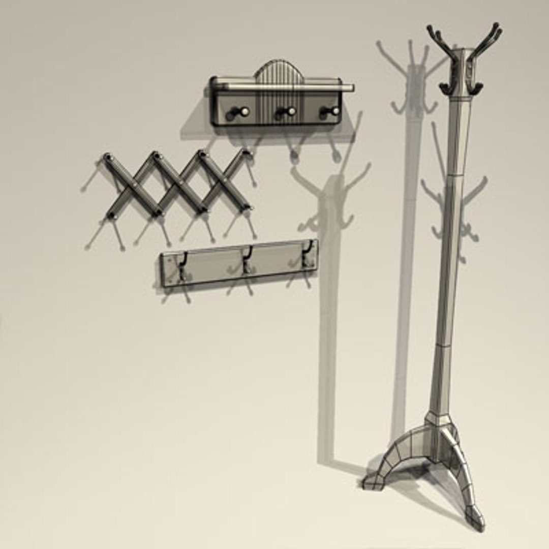 3d Model Hatrack 01 Hat Rack