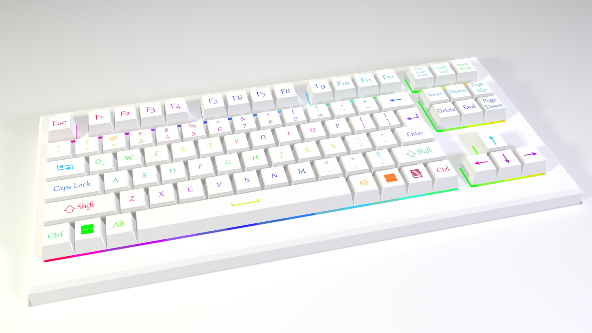 3D Rgb Keyboard Model - TurboSquid 1233355