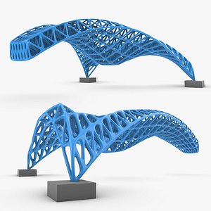 Landscape Sci-Fi Space Truss Structure 03 3D model