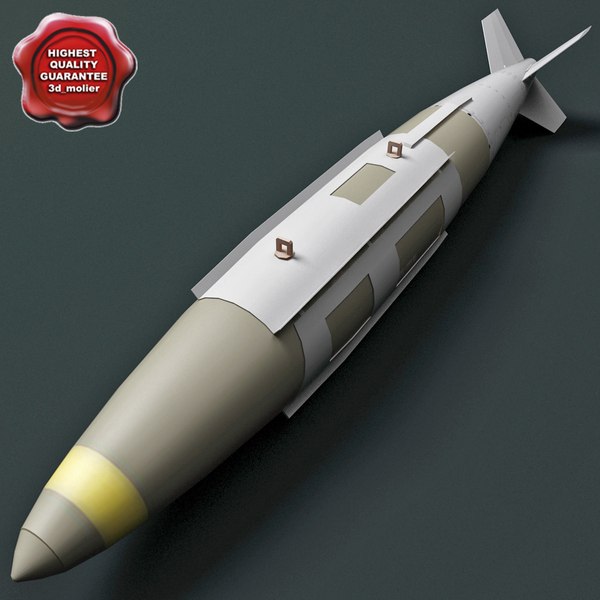 3d aircraft bomb gbu-31 jdam model