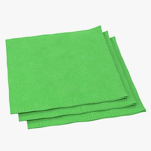 3ds paper napkin green