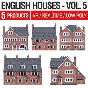 english brick - houses 3D model