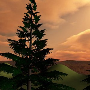 3d model ready healthy tree
