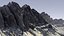 3D model Dolomites mountain
